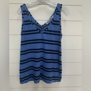 Michael Stars V-Neck, Blue Striped, Women’s Tank Top, Size M